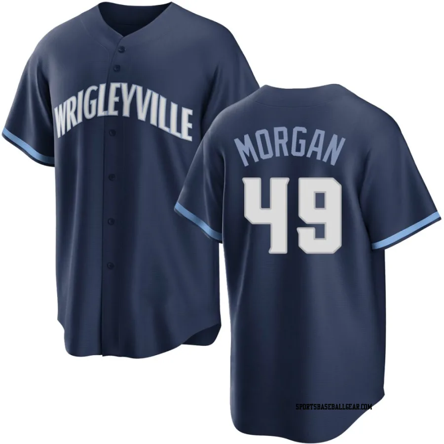 Eli Morgan Youth Chicago Cubs Navy Replica 2021 City Connect Jersey