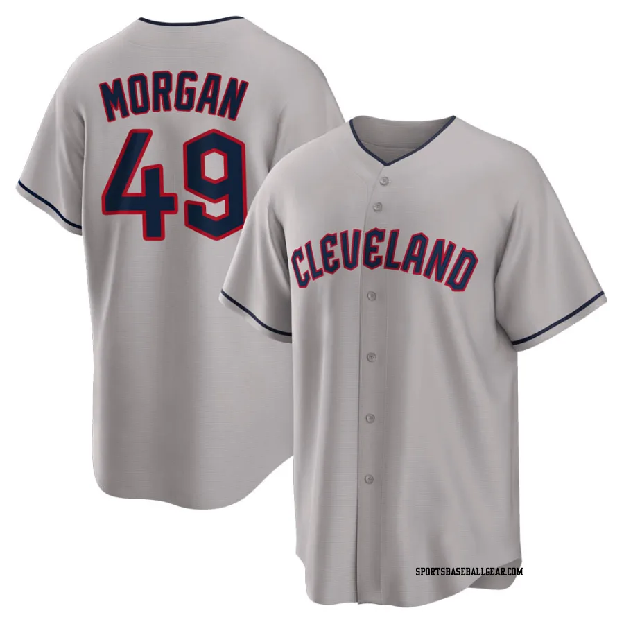 Eli Morgan Youth Cleveland Guardians Gray Replica Road Jersey