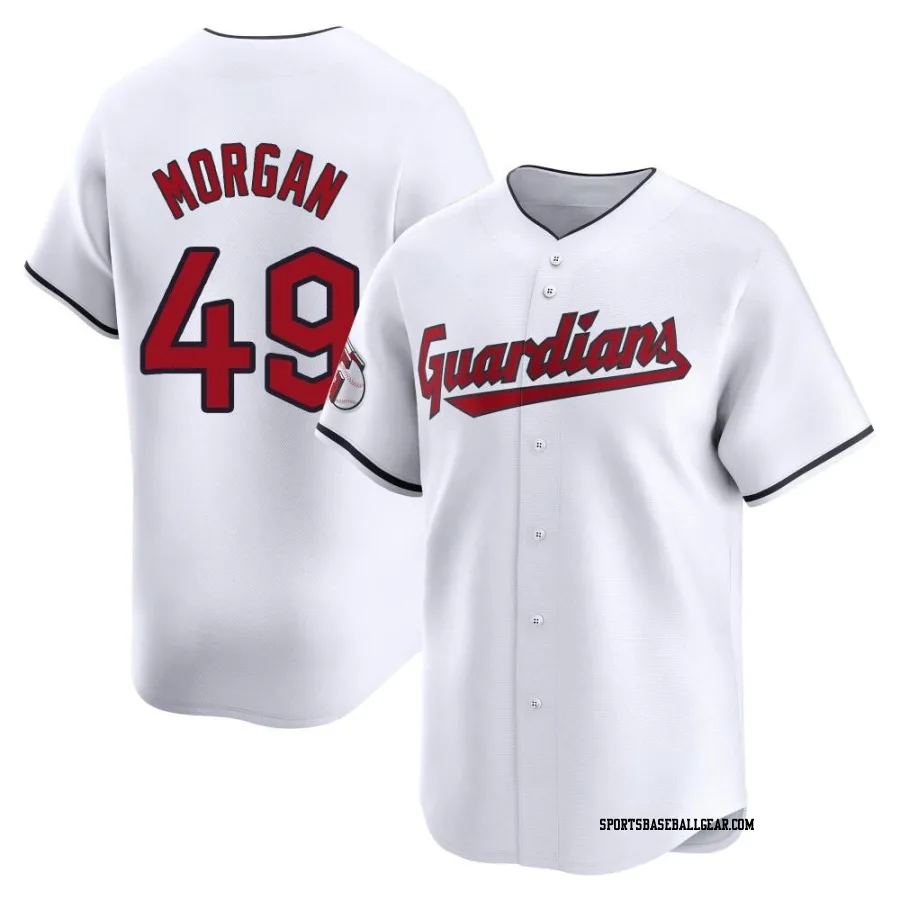 Eli Morgan Youth Cleveland Guardians White Limited Home Jersey