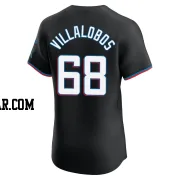 Eli Villalobos Men's Miami Marlins Black Elite Alternate Vapor Premier Jersey