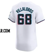 Eli Villalobos Men's Miami Marlins White Elite Home Jersey