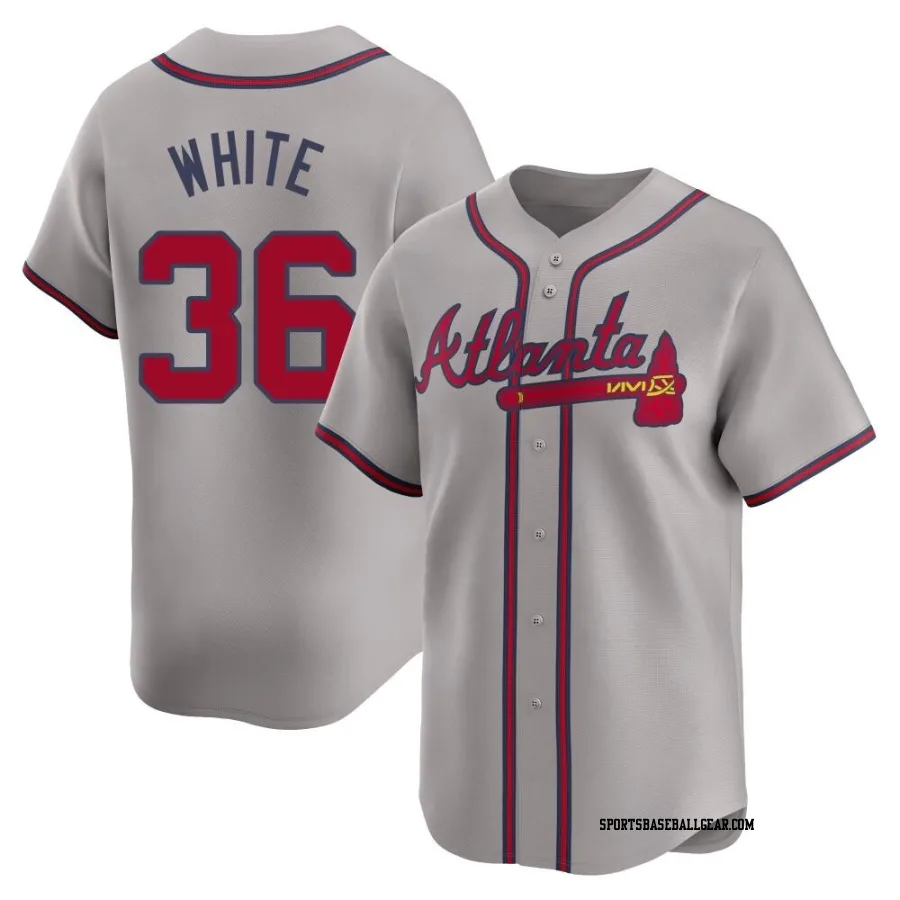 Eli White Men's Atlanta Braves Gray Limited Away Jersey