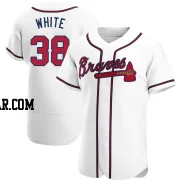 Eli White Men's Atlanta Braves White Authentic Home Jersey