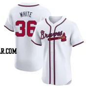 Eli White Men's Atlanta Braves White Elite Home Jersey