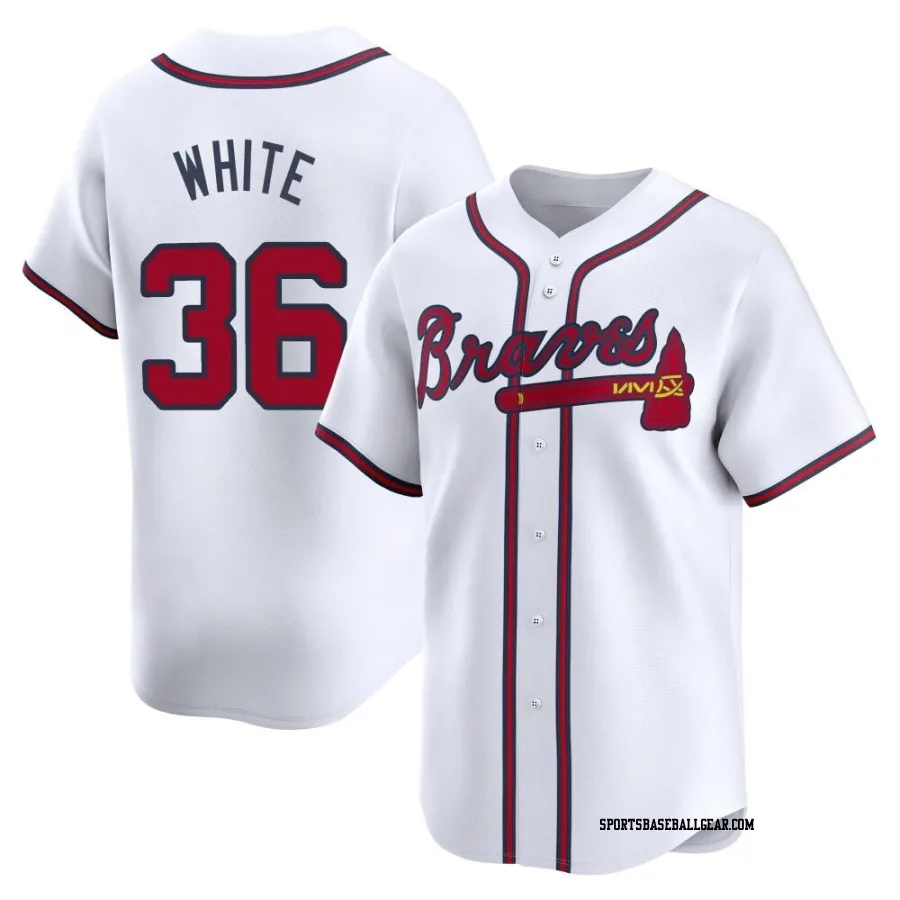 Eli White Men's Atlanta Braves White Limited Home Jersey