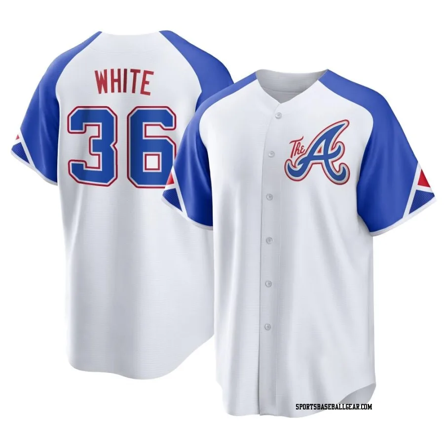 Eli White Men's Atlanta Braves White Replica 2023 City Connect Jersey