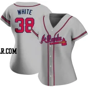 Eli White Women's Atlanta Braves Gray Authentic Road Jersey