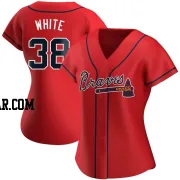 Eli White Women's Atlanta Braves Red Authentic Alternate Jersey