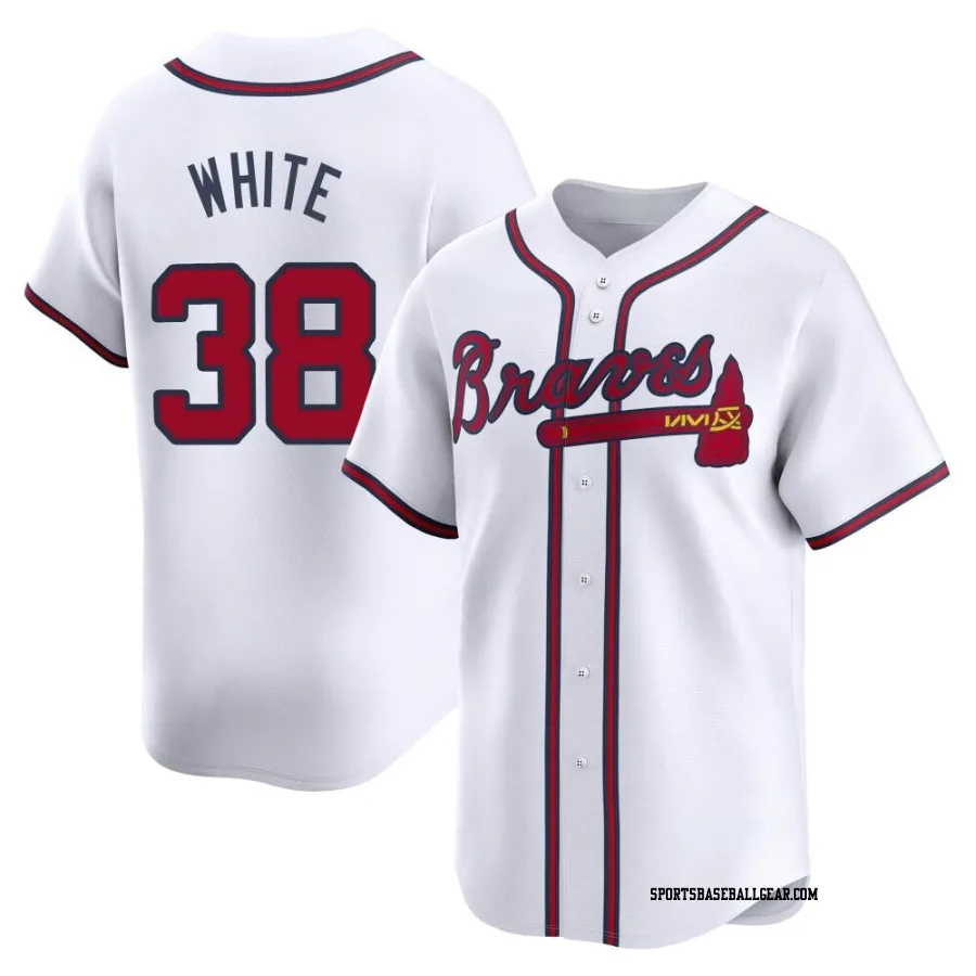 Eli White Youth Atlanta Braves White Limited Home Jersey