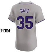 Elias Diaz Men's Colorado Rockies Gray Elite Road Jersey