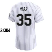 Elias Diaz Men's Colorado Rockies White Elite Home Jersey