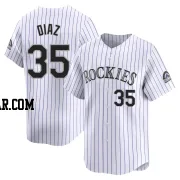 Elias Diaz Men's Colorado Rockies White Limited Home Jersey