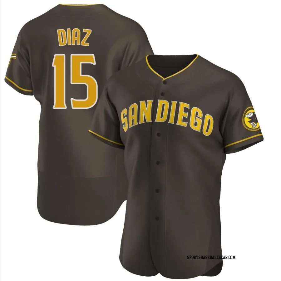 Elias Diaz Men's San Diego Padres Brown Authentic Road Jersey