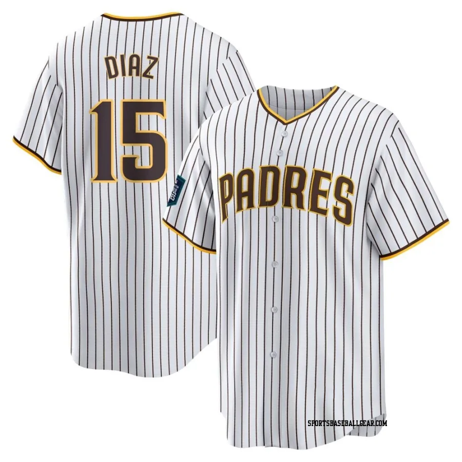 Elias Diaz Men's San Diego Padres White Replica 2024 World Tour Seoul Series Home Jersey