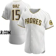 Elias Diaz Men's San Diego Padres White/Brown Authentic Home Jersey