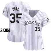 Elias Diaz Women's Colorado Rockies White Limited Home Jersey