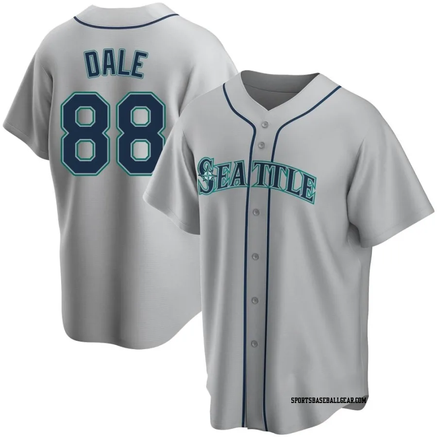 Elijah Dale Men's Seattle Mariners Gray Replica Road Jersey