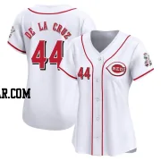 Elly De La Cruz Women's Cincinnati Reds White Limited Home Jersey