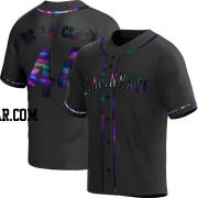 Elly De La Cruz Youth Cincinnati Reds Black Holographic Replica Alternate Jersey