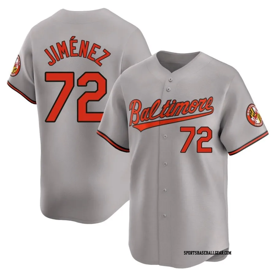 Eloy Jimenez Men's Baltimore Orioles Gray Limited Road Jersey