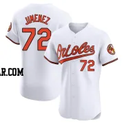 Eloy Jimenez Men's Baltimore Orioles White Elite Home Jersey