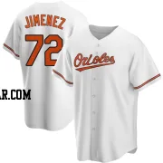 Eloy Jimenez Men's Baltimore Orioles White Replica Home Jersey