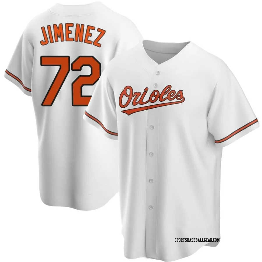 Eloy Jimenez Men's Baltimore Orioles White Replica Home Jersey