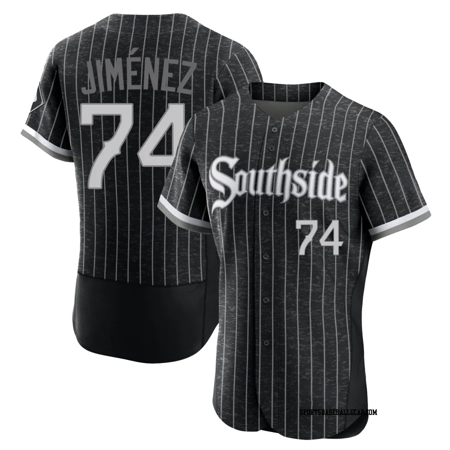 Eloy Jimenez Men's Chicago White Sox Black Authentic 2021 City Connect Jersey