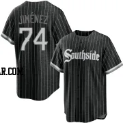 Eloy Jimenez Men's Chicago White Sox Black Replica 2021 City Connect Jersey