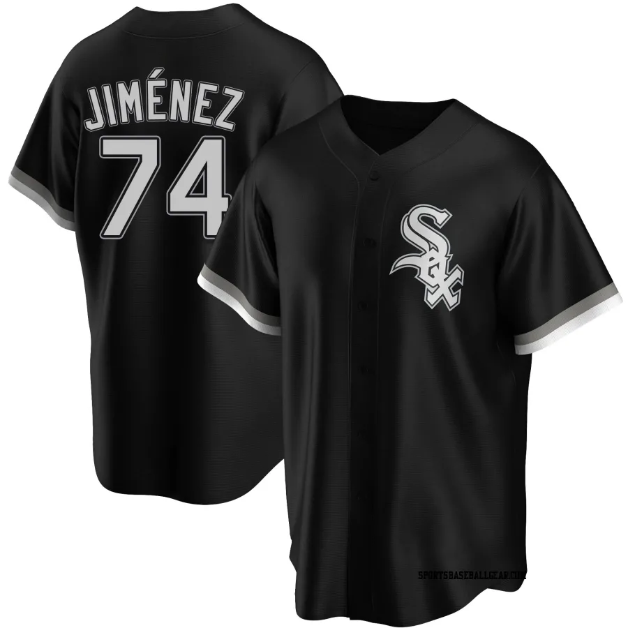 Eloy Jimenez Men's Chicago White Sox Black Replica Alternate Jersey