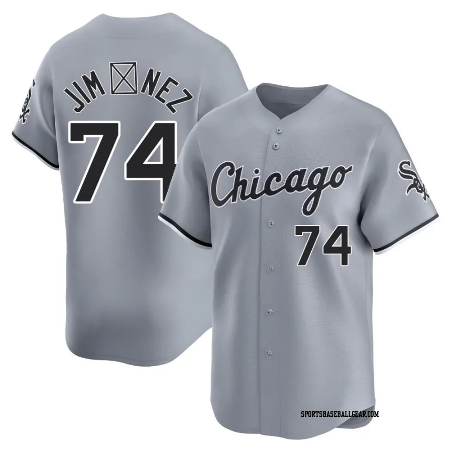 Eloy Jimenez Men's Chicago White Sox Gray Limited Road Jersey