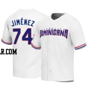 Eloy Jimenez Men's Dominican Republic Baseball White Replica 2023 World Baseball Classic Jersey