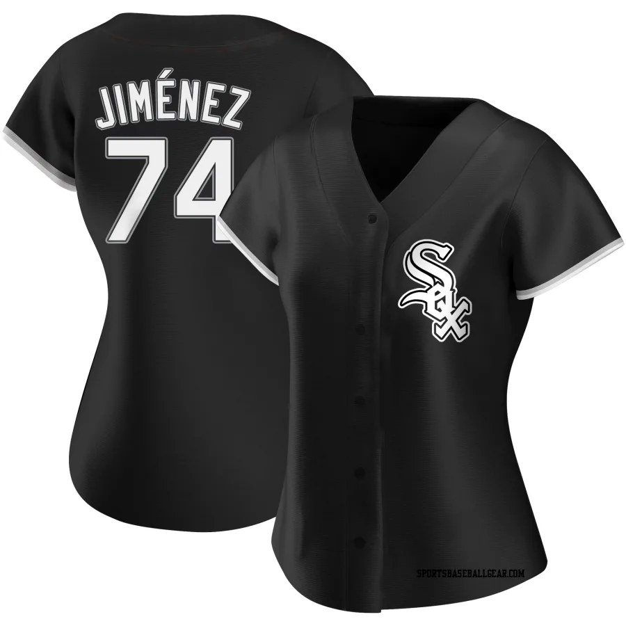 Eloy Jimenez Women's Chicago White Sox Black Authentic Alternate Jersey