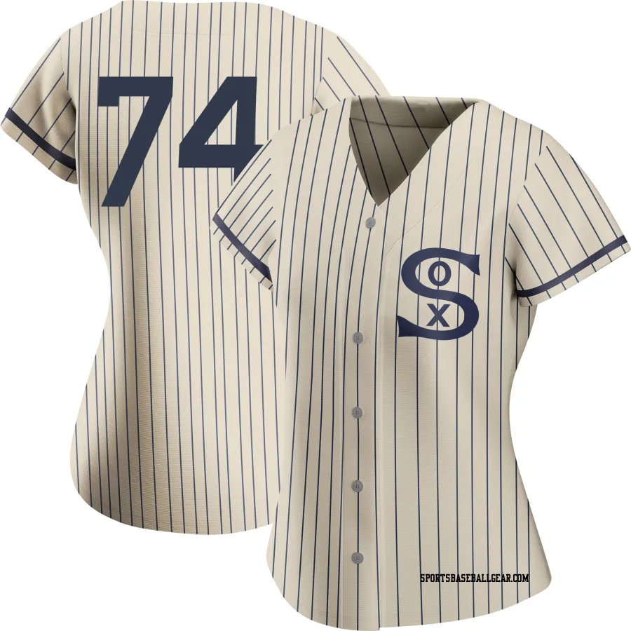 Eloy Jimenez Women's Chicago White Sox Cream Authentic 2021 Field of Dreams Jersey