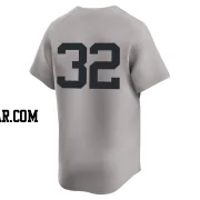 Elston Howard Men's New York Yankees Gray Limited Away 2nd Jersey