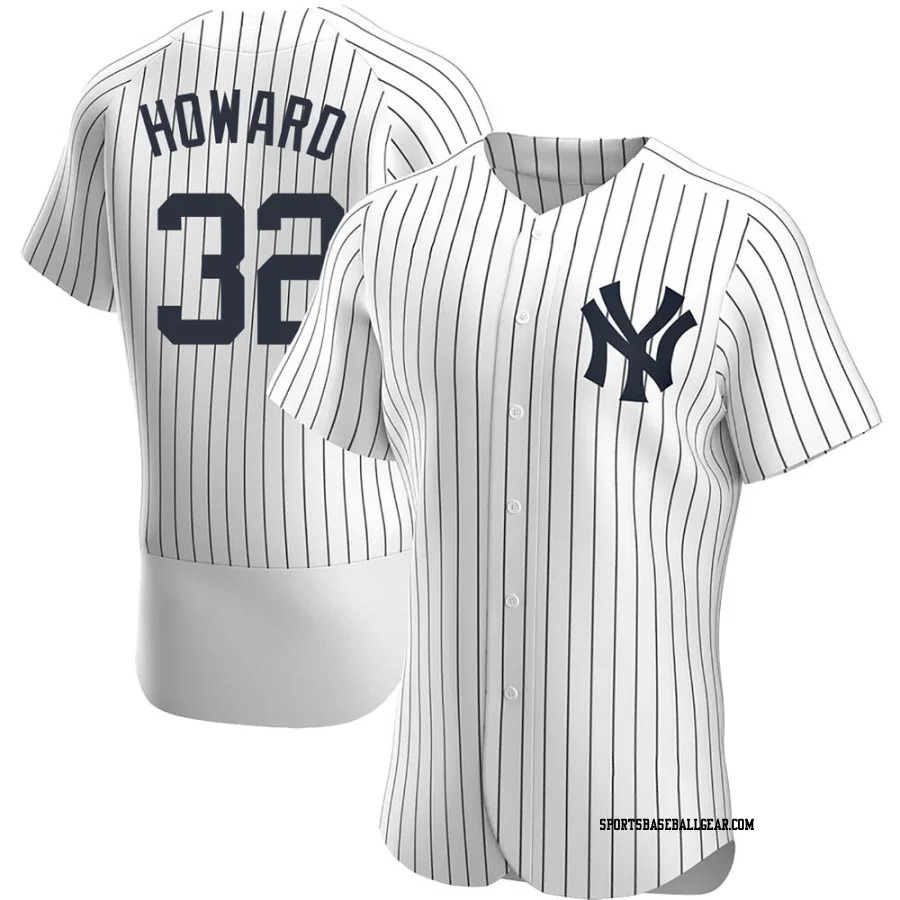 Elston Howard Men's New York Yankees White Authentic Home Jersey