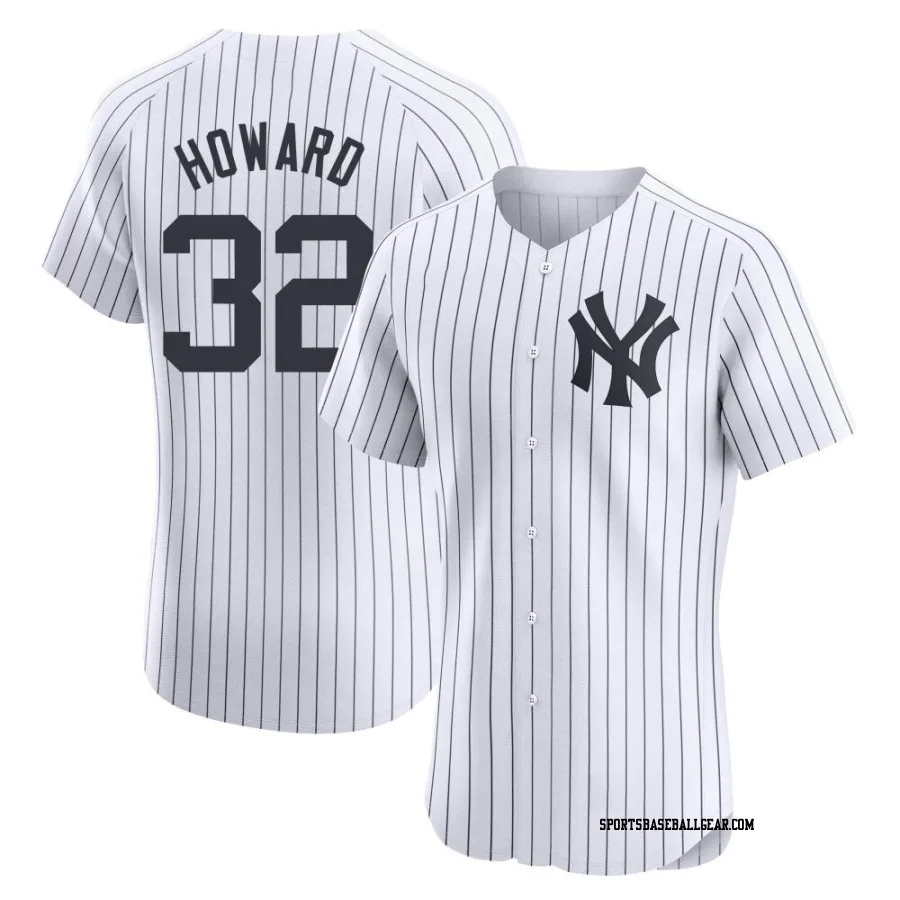 Elston Howard Men's New York Yankees White Elite Home Jersey