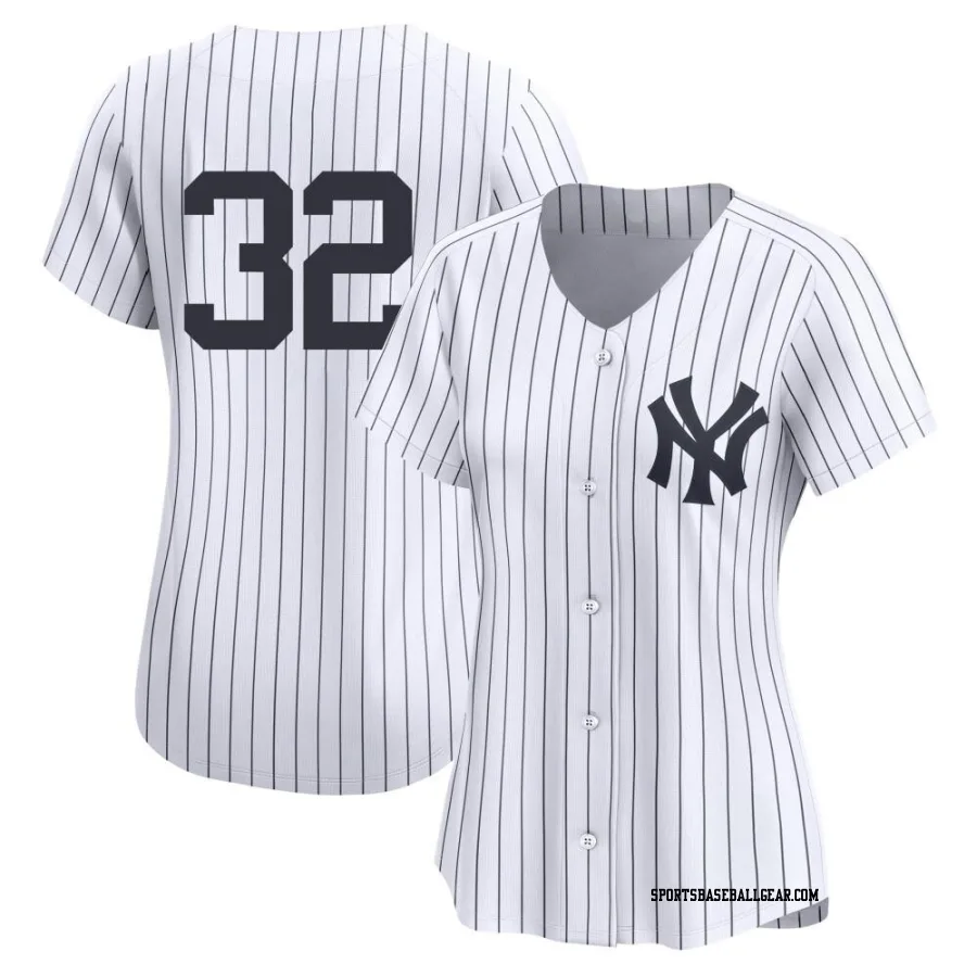 Elston Howard Women's New York Yankees White Limited Yankee Home 2nd Jersey