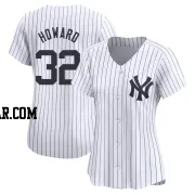 Elston Howard Women's New York Yankees White Limited Yankee Home Jersey