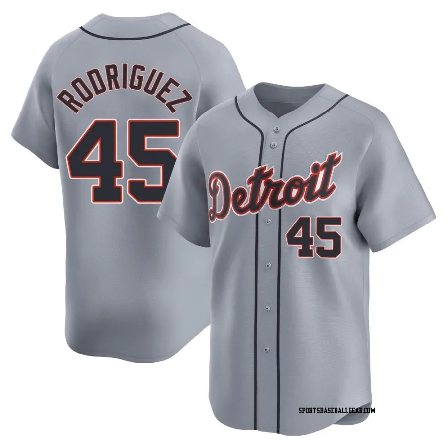 Elvin Rodriguez Men's Detroit Tigers Gray Limited Road Jersey