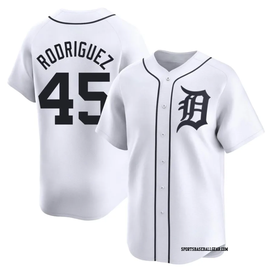 Elvin Rodriguez Youth Detroit Tigers White Limited Home Jersey