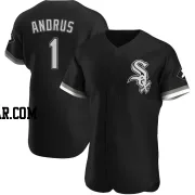 Elvis Andrus Men's Chicago White Sox Black Authentic Alternate Jersey