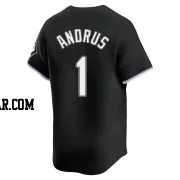 Elvis Andrus Men's Chicago White Sox Black Limited Alternate Jersey