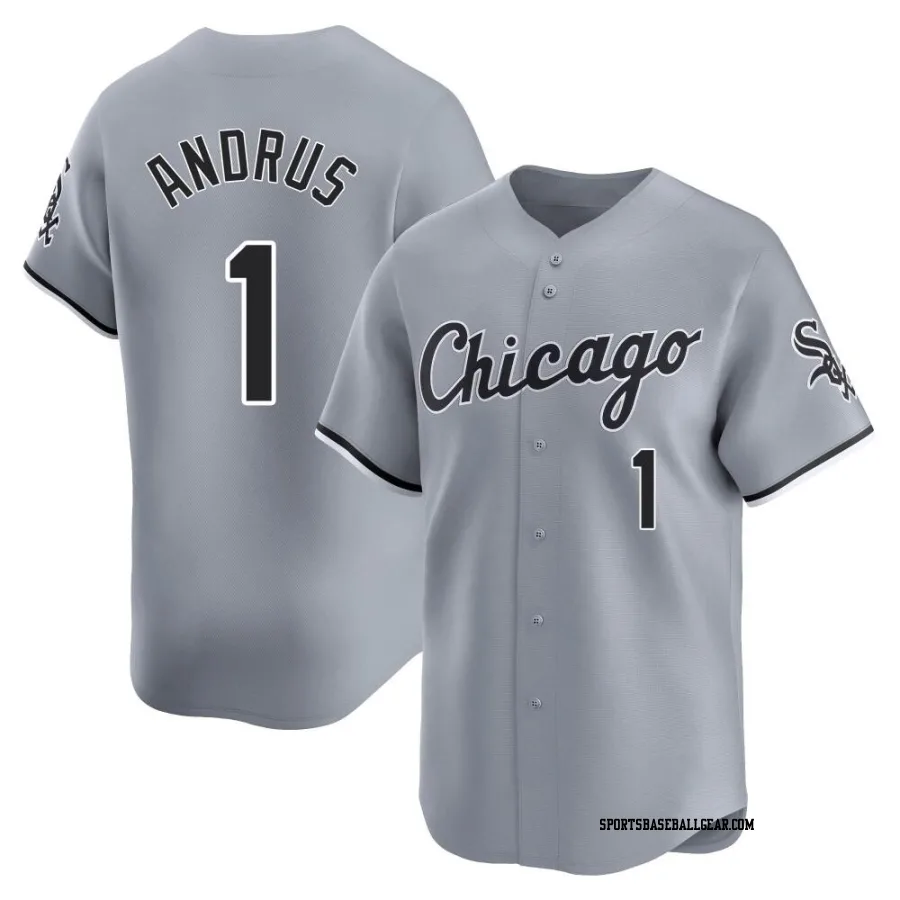 Elvis Andrus Men's Chicago White Sox Gray Limited Road Jersey