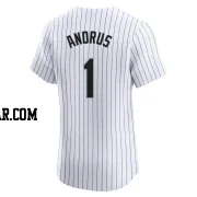 Elvis Andrus Men's Chicago White Sox White Elite Home Jersey