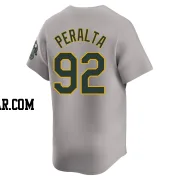 Elvis Peralta Youth Oakland Athletics Gray Limited Away Jersey