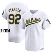 Elvis Peralta Youth Oakland Athletics White Limited Home Jersey