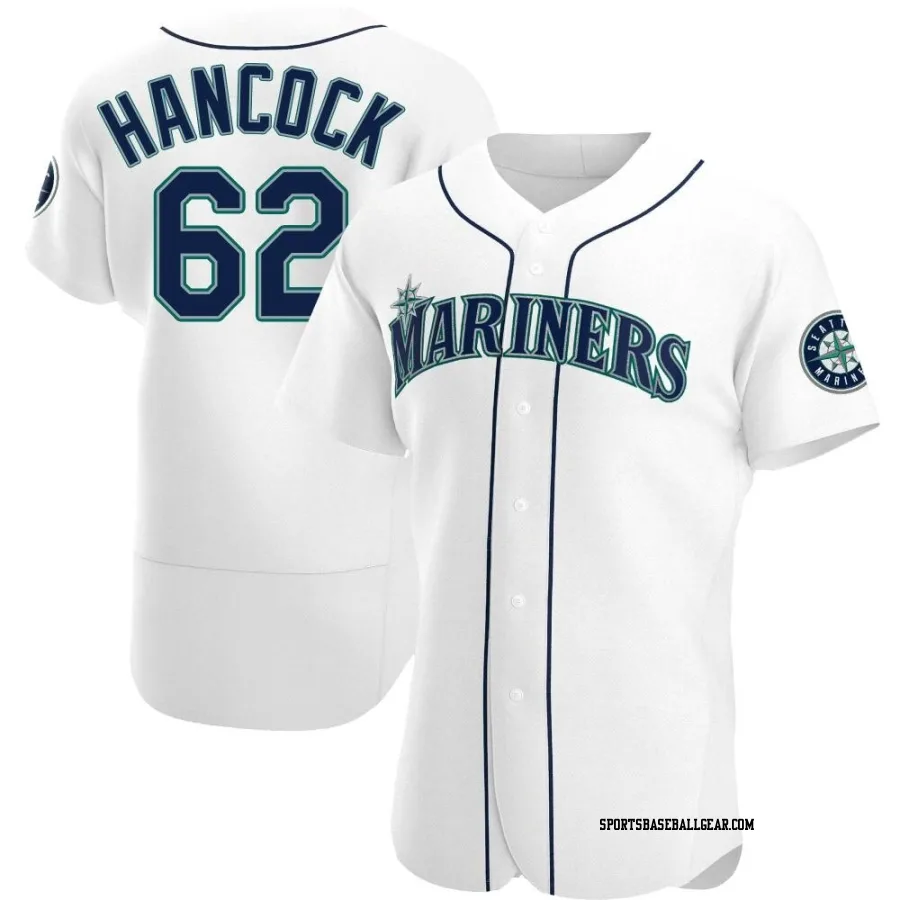 Emerson Hancock Men's Seattle Mariners White Authentic Home Jersey