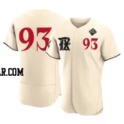 Emiliano Teodo Men's Texas Rangers Cream Authentic 2023 City Connect 2023 World Series Jersey