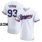 Emiliano Teodo Men's Texas Rangers Gold Elite White 2024 Collection Jersey